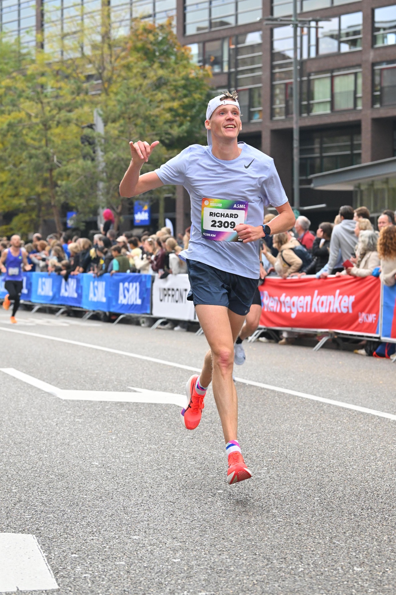 Richard tijdens een hardlooptraining